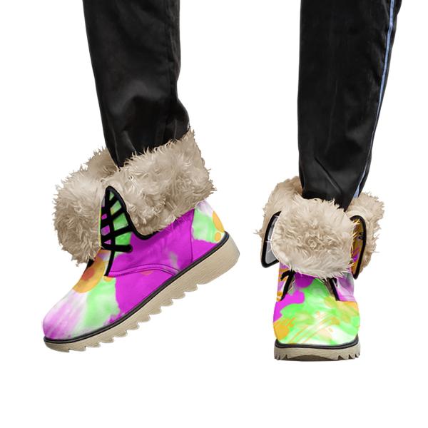 Winterboots mit Hundemotiv Angel - gefütterte Winterschuhe, Stiefel, bunt, Grösse 35-44, Mix, Mischling, Staffordshire, Staff, AmStaff, SOKA, Familienhunde